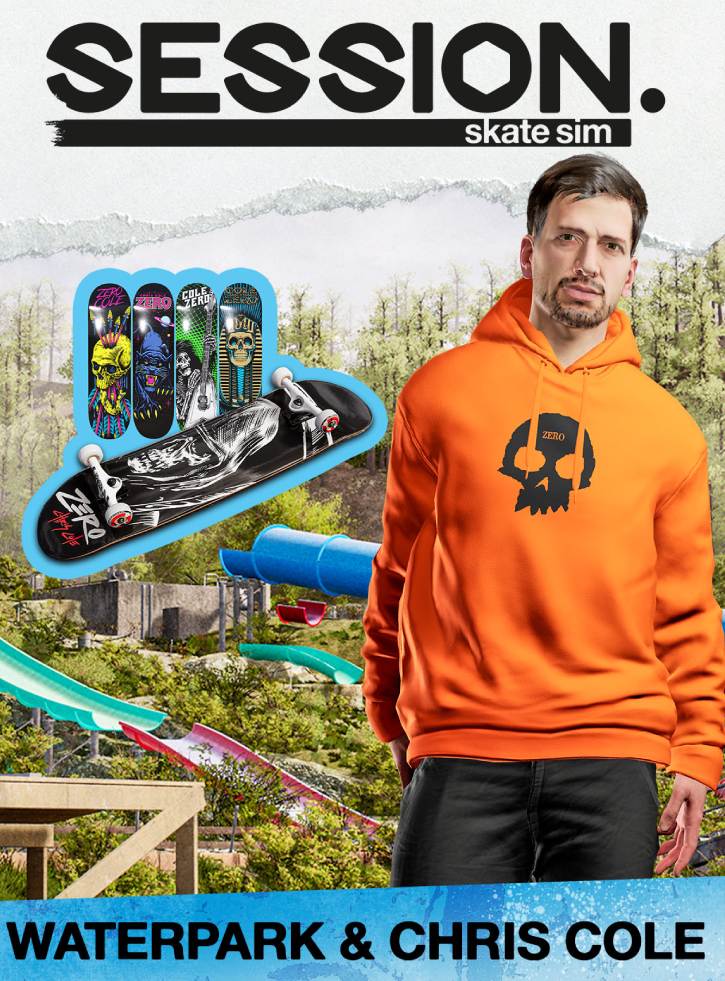 Session Skate Sim Waterpark & Chris Cole